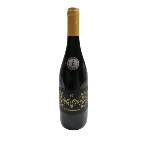 Botella de 97 de Cuarta Generación 2019, tinto de Rufete y Tempranillo con 24 meses de barrica