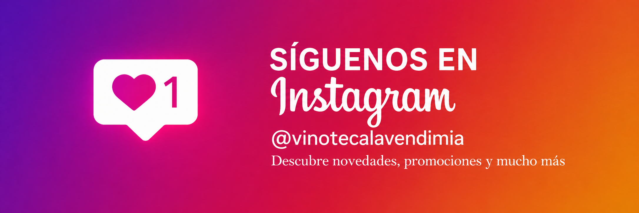 Instagram de Vinoteca La Vendimia
