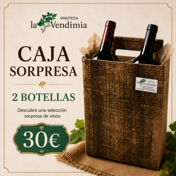 2 vinos seleccionados por expertos. Perfecta para descubrir o regalar.