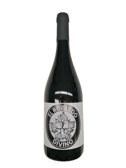 Botella de El Robledo Divino 2019, Tempranillo de Sequeros, Sierra de Salamanca